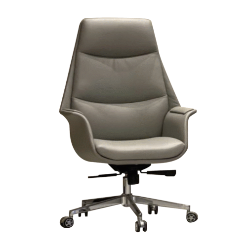 Modern Leather Wooden Chair