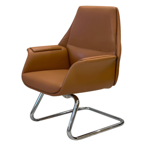 Modern Leather Wooden Chair