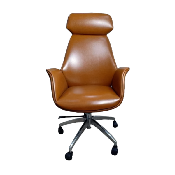 Modern Leather Wooden Chair