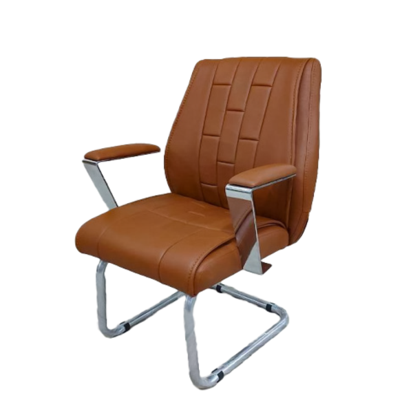 Modern Leather Wooden Chair