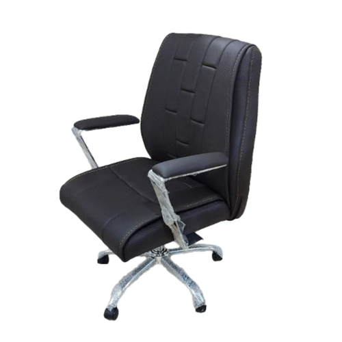 Modern Leather Wooden Chair