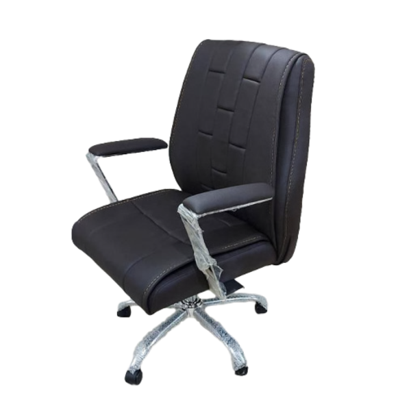 Modern Leather Wooden Chair