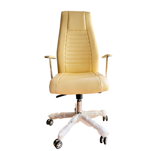 Modern Designed Creamy Leather office chair