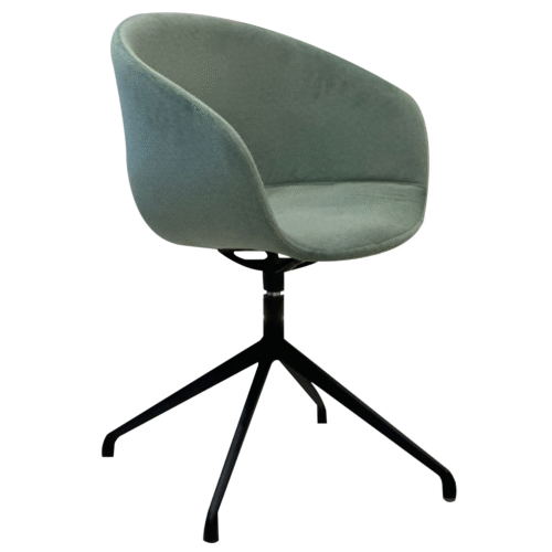 Modern Leather Meeting Chair - green
