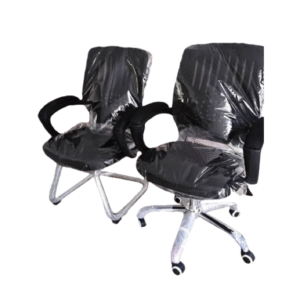 Home Office Chair Ergonomic 360° Swivel Mesh Desk Chair with Armrest Stainless Steel Base Adjustable Height Lumber Support Rotating Mesh Chair Mid-Back – Black