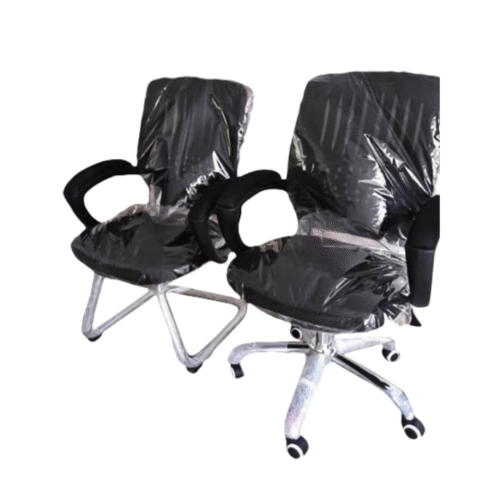 Home Office Chair Ergonomic 360° Swivel Mesh Desk Chair with Armrest Stainless Steel Base Adjustable Height Lumber Support Rotating Mesh Chair Mid-Back – Black