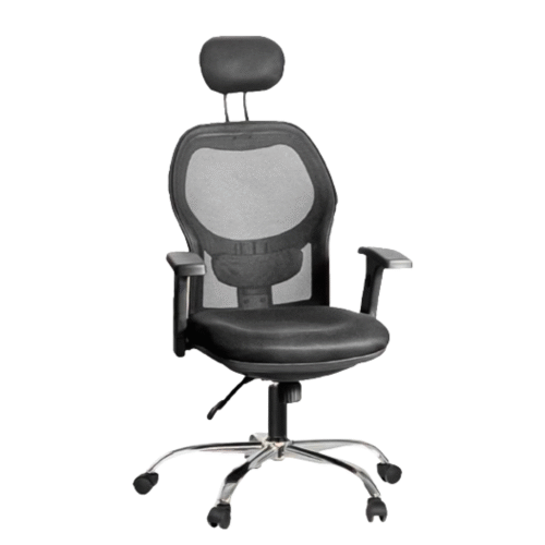 Ergonomic Black medical mesh chair with breathable material130×50×60 Cm - Black