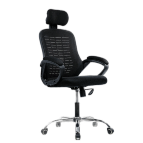 Ergonomic Black medical mesh chair with breathable material and mesh lumber support