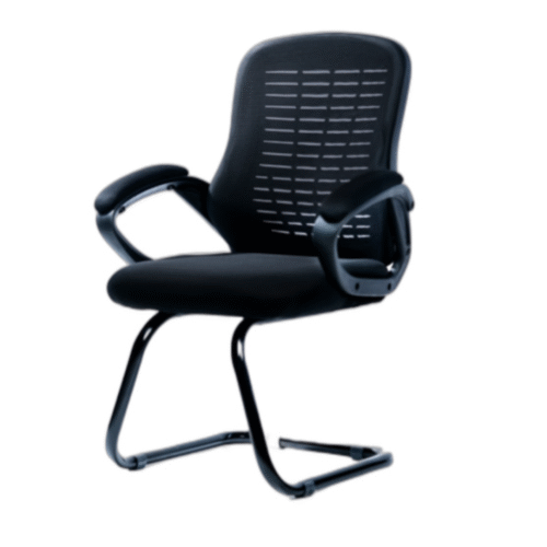 Ergonomic Black medical mesh chair with breathable material and mesh lumber support