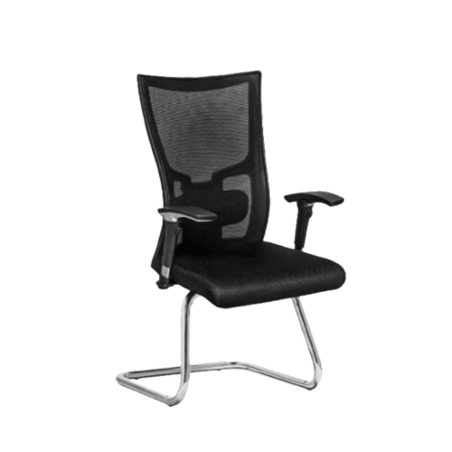 Ergonomic Black medical mesh chair with breathable material