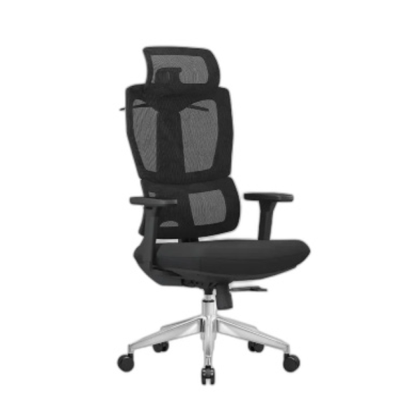 black medical mesh chair with breathable material