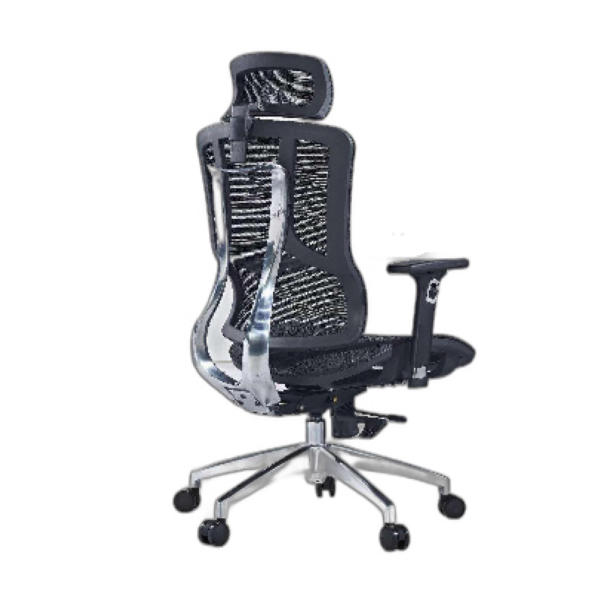 black medical mesh chair with breathable material