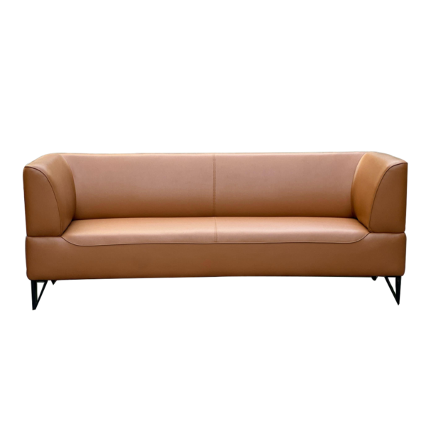 WO S 15-1 modern leather sofa set, 2 Armchairs + 3-Seater Sofa