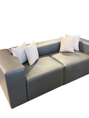 modern leather sofa set, 2 Armchairs + 3-Seater Sofa