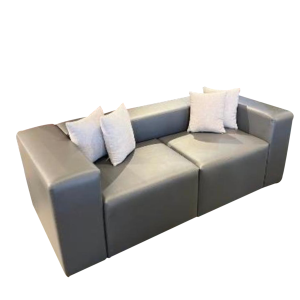 modern leather sofa set, 2 Armchairs + 3-Seater Sofa