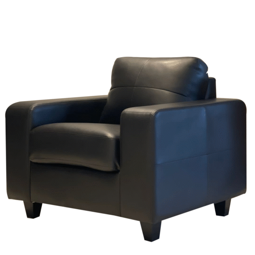 modern leather sofa set, 2 Armchairs + 3-Seater Sofa