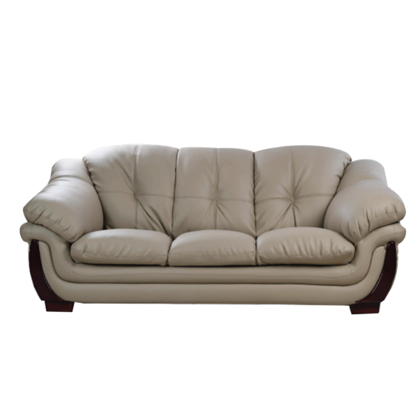 modern leather sofa set, 2 Armchairs + 3-Seater Sofa