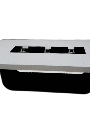 Meeting Table with a distinctive design made of MDF wood and natural paint