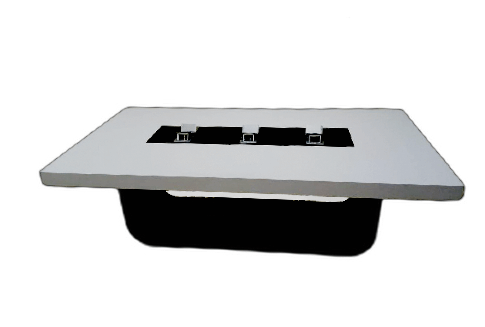 Meeting Table with a distinctive design made of MDF wood and natural paint