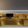 Reception desk starting from a size of 2 meters, including a drawer unit.