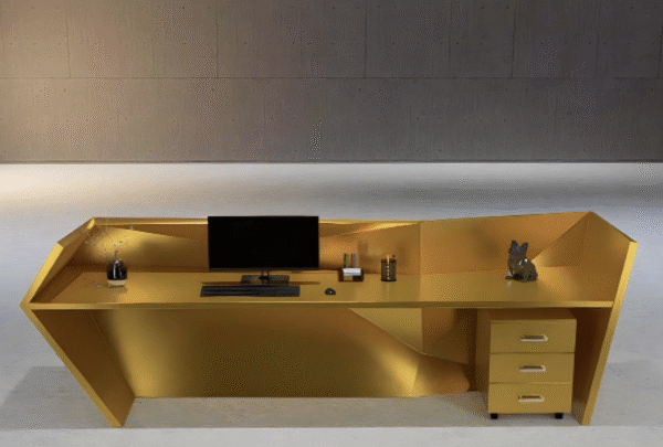 Reception desk starting from a size of 2 meters, including a drawer unit.