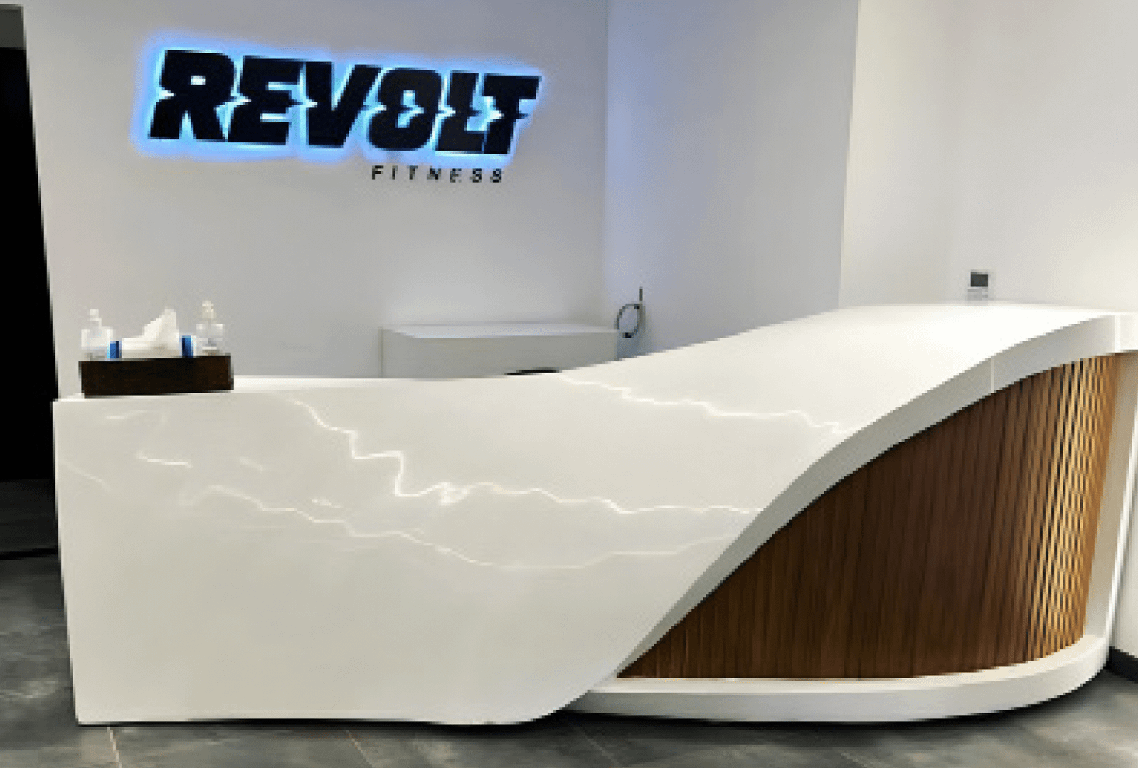 Desk with a distinctive design made of MDF wood and natural paint