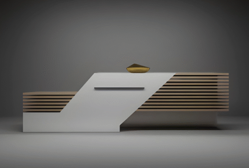 Reception desk starting from a size of 2 meters,