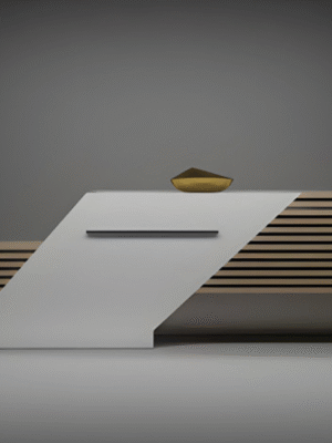 Reception desk starting from a size of 2 meters,