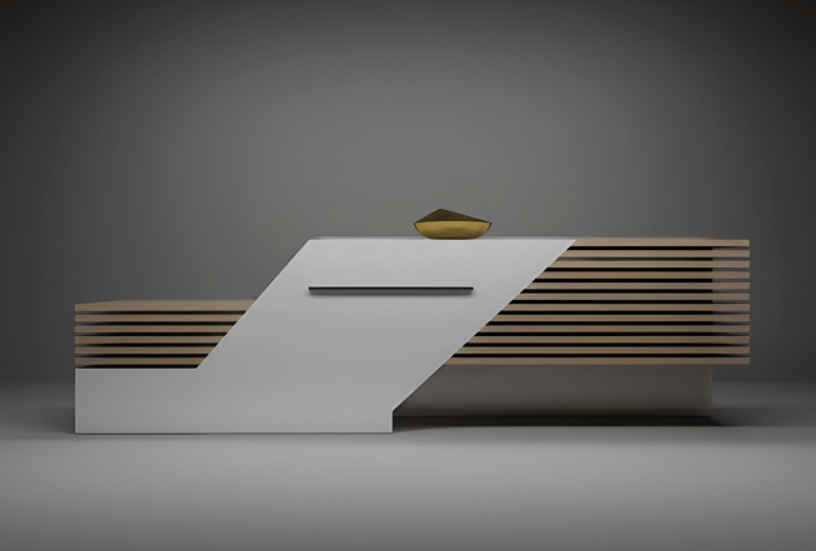 Reception desk starting from a size of 2 meters,