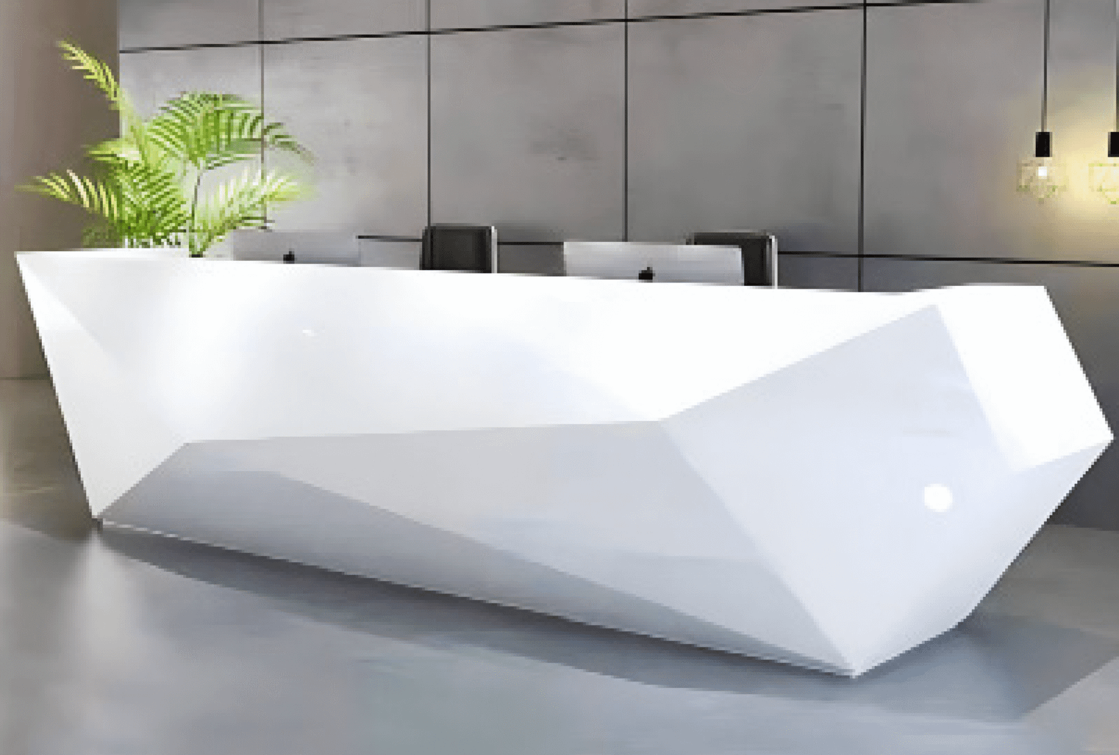 Reception desk starting from a size of 2 meters,