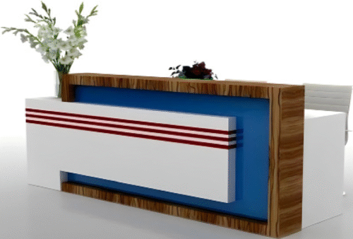 Reception desk starting from a size of 2 meters, price per meter squared