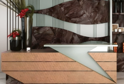 Reception desk starting from a size of 2 meters, price per meter squared