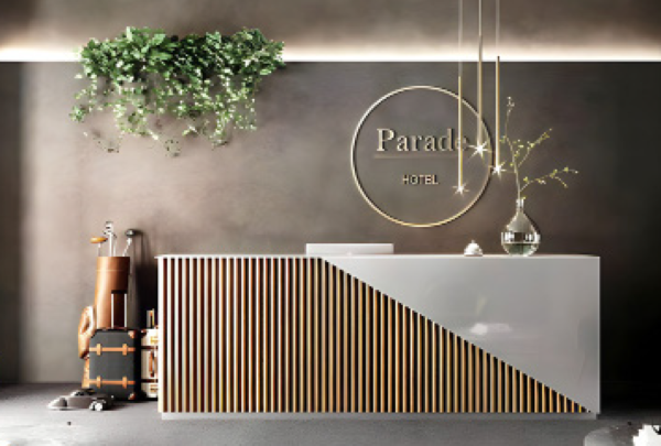 Reception desk starting from a size of 2 meters, price per meter squared