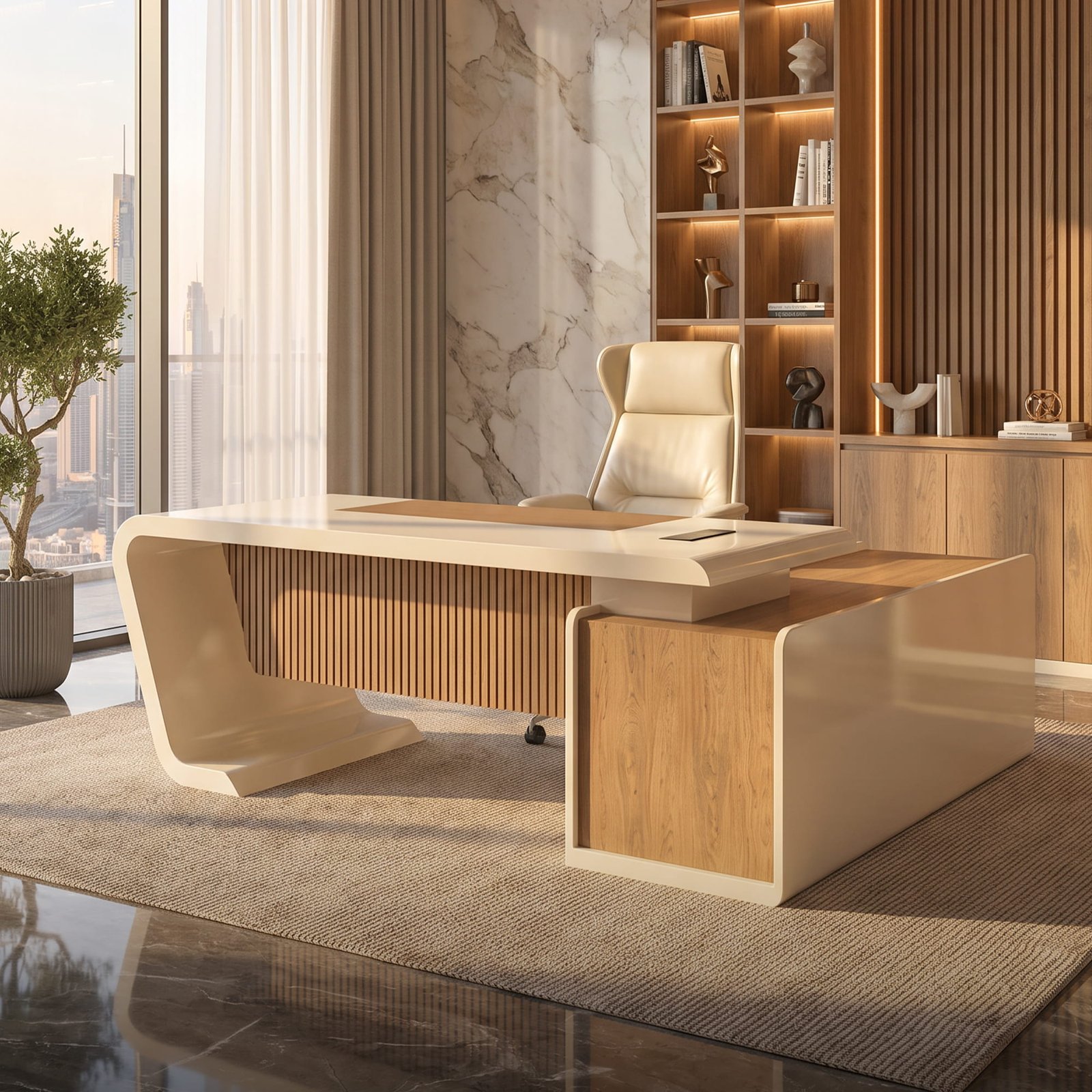 Featured office furniture and workspace