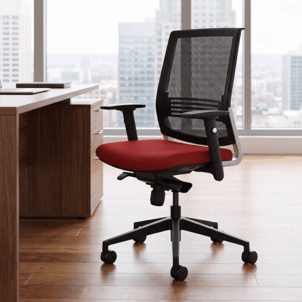 Pulse Red Mesh Task Chair
