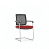 Frame Red Mesh Visitor Chair
