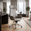 Ivory Sculpted Executive Chair
