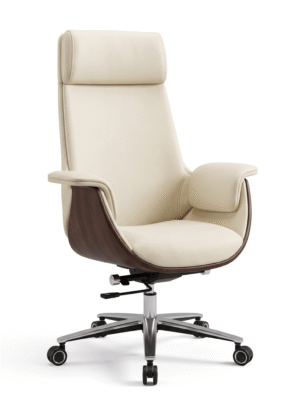 Ivory Sculpted Executive Chair