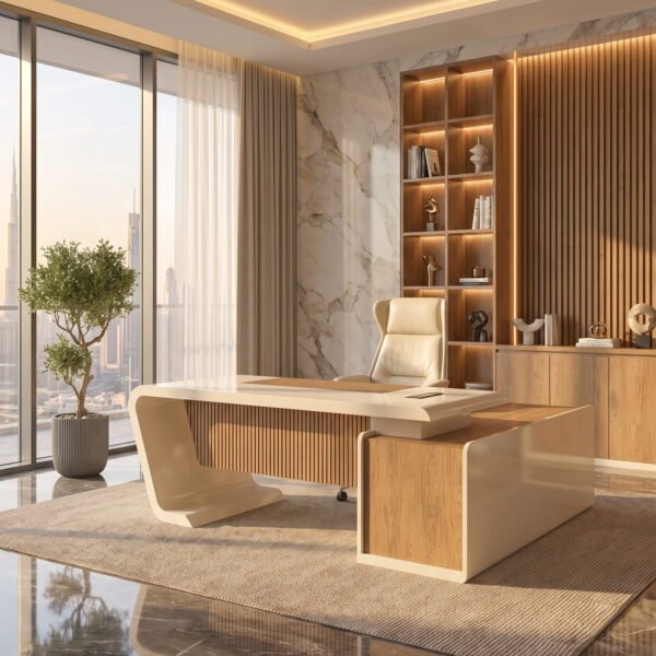 Oakline Sculpted Executive Desk