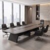 Meeting Table 01 - Lifestyle Vanta Boat-Shaped Meeting Table