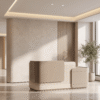 Calm Rounded Reception Desk