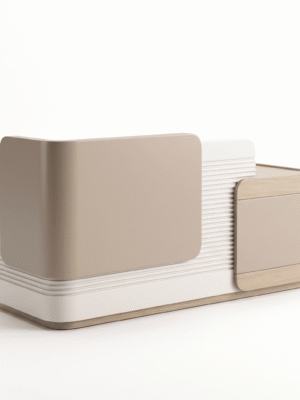 Calm Rounded Reception Desk