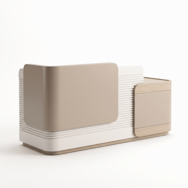 Calm Rounded Reception Desk