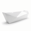 Reception Desk 02 - White Background Prism Faceted Reception Desk