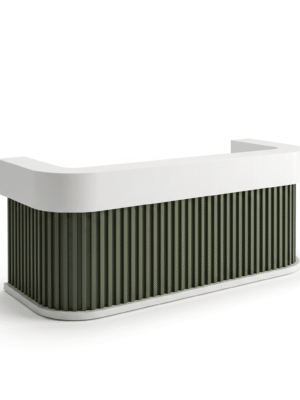 Verde Fluted Reception Desk