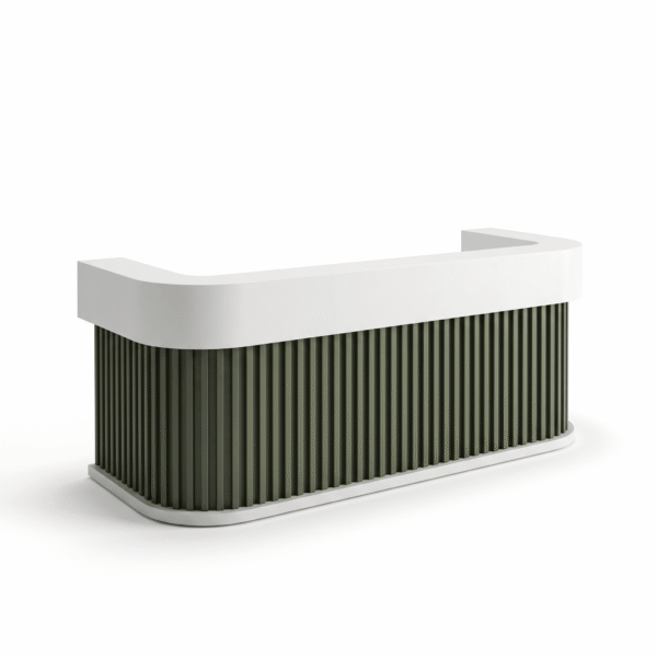 Verde Fluted Reception Desk