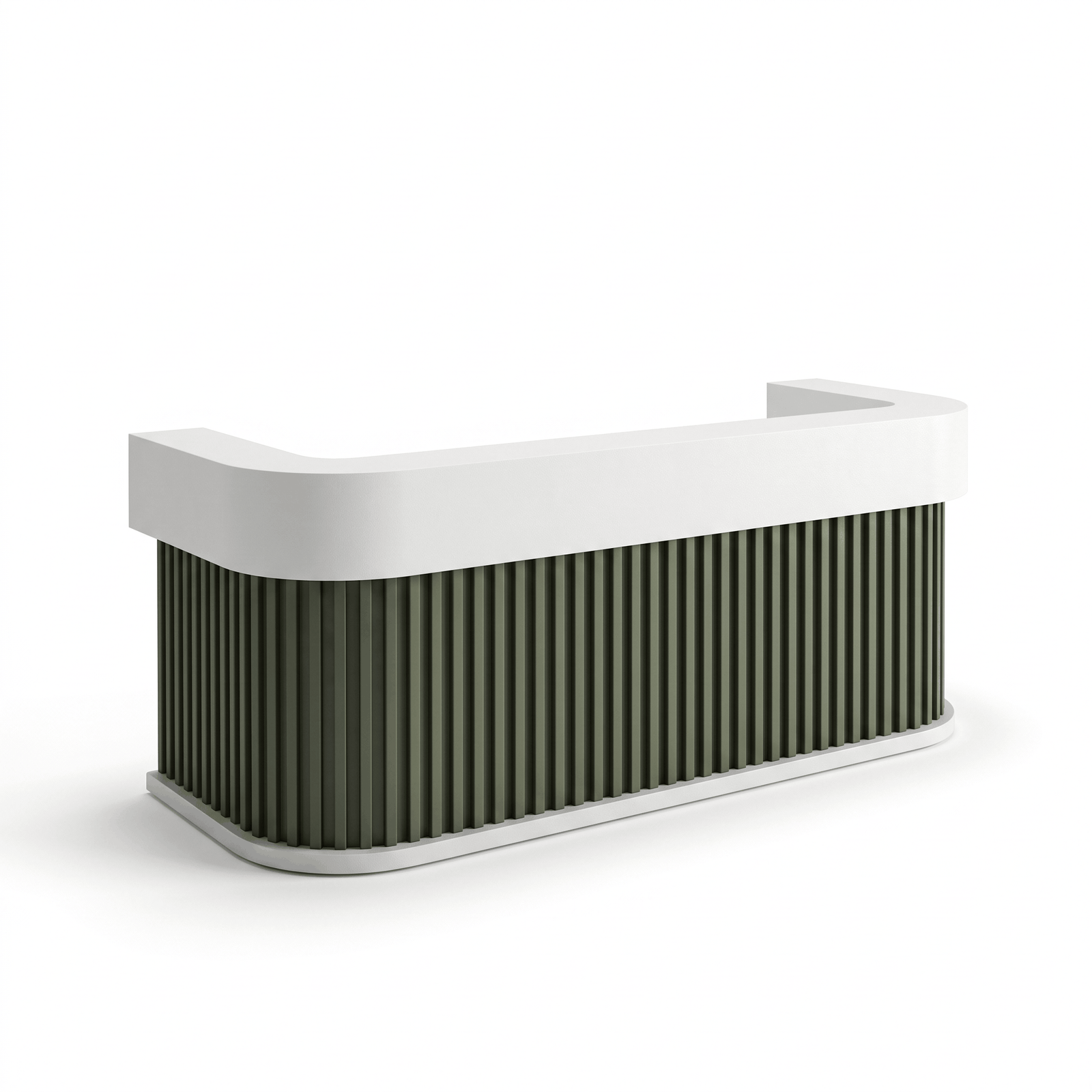 Verde Fluted Reception Desk