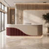 Bordeaux Wave Reception Desk