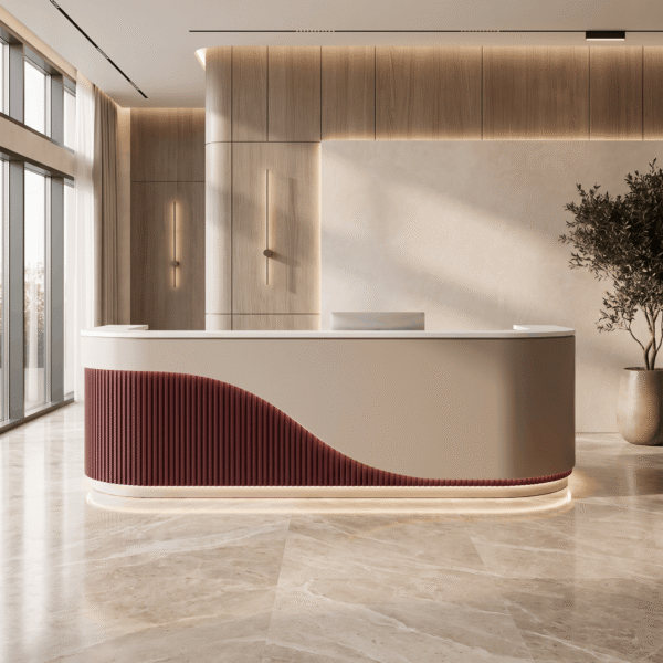 Bordeaux Wave Reception Desk