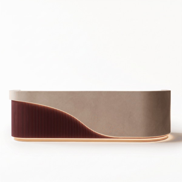 Bordeaux Wave Reception Desk
